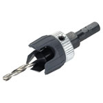 Wolfcraft 2544000 Pilot Drill with Countersink & Depth Stop ø 3.2/12mm Hex Shank