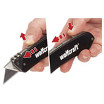 Wolfcraft 4124000 Aluminium Leisure Knife With Retractable Blade