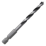 Wolfcraft 7262000 Wood Twist Drill ø 4 x 75mm Hex Shank