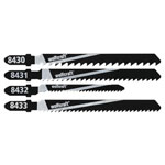 Wolfcraft 8430000 Jigsaw Blade Set HCS Fine to Rough T-shank Softwood 10pcs.