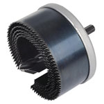 Wolfcraft 8918000 Hole Saw Set Metal Body Steel Blade 68 - 100 x 38mm 10mm Shank