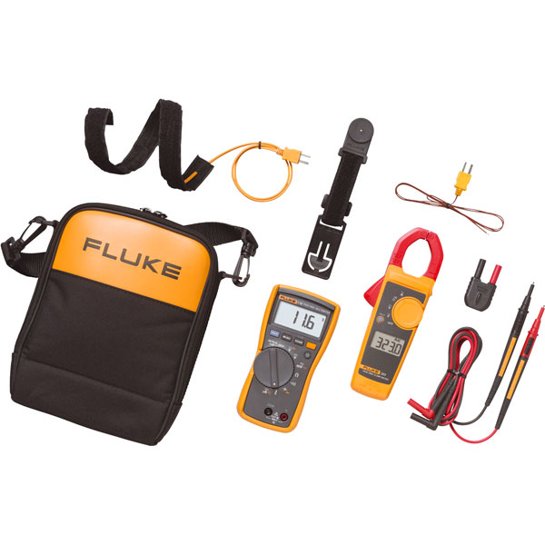 Fluke 116/323 HVAC True RMS Multimeter and Clamp Meter Combo Kit