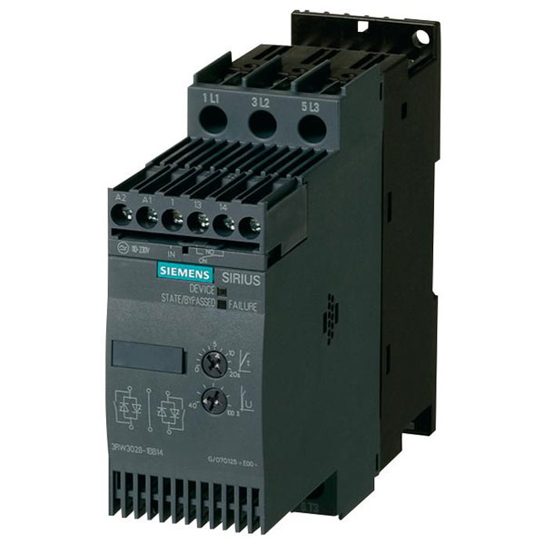 Siemens 3RW3028-1BB14 SIRIUS 3RW3028 Soft Starter 11/18.5kW | Rapid Online