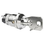 NKK CKL13EFW01 3A High Security Key Switch SBDT on-off-on 250VAC 19mm Bushing