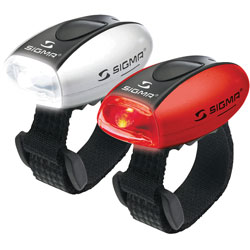 Sigma 17243 Micro Combo LED Front & Rear Bicycle Safety Lights