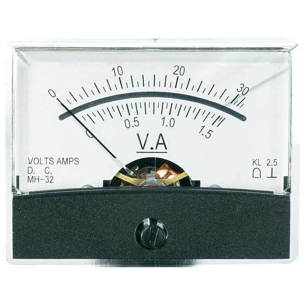 Voltcraft AM-60X46/30V/1.5A/DC Analogue Panel Meter | Rapid Online