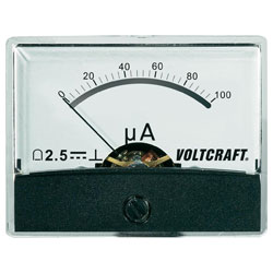 Voltcraft AM-60X46/100uA/DC Analogue Panel Meter