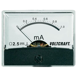 Voltcraft AM-60X46/1mA/DC Analogue Panel Meter