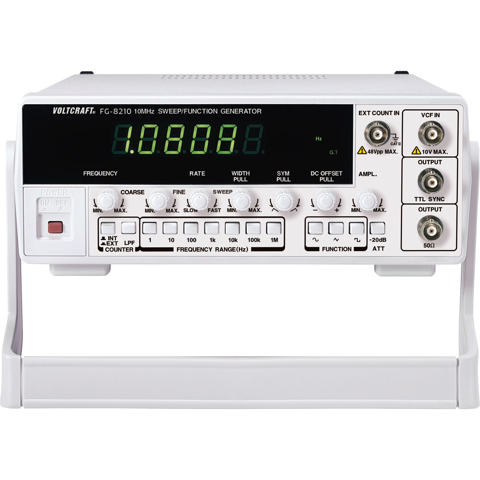 VOLTCRAFT FG-8210 Function Generator | Rapid Online