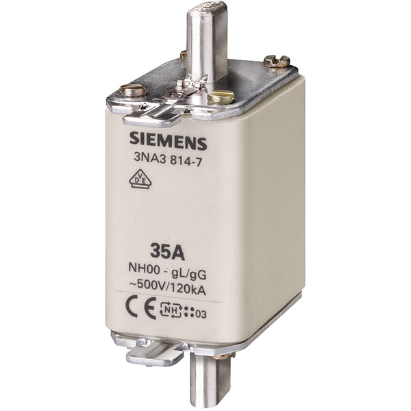 Siemens 3NA38147 NH -Security fuse 500V Big 35 A | Rapid Online