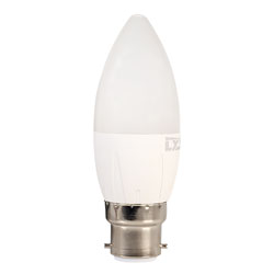 LyvEco 3636 Candle LED Bulb Warm White 6W 470lm 2700K BC Bayonet Fitting B22