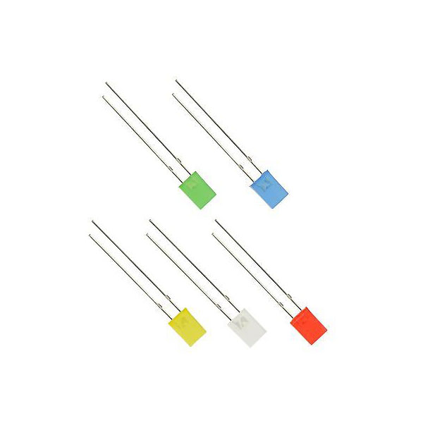 Kingbright L-113VW1WT 2 x 5mm Rectangular LED Lamp