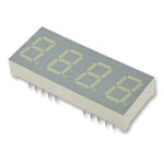 Kingbright CC04-41SURKWA 4 Digit 7 Segment LED Display CC Yellow 11 mcd