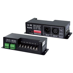 LED Supplies DMX Controller Const Voltage 12VDC-24VDC 3 channels x 8A (24A max)