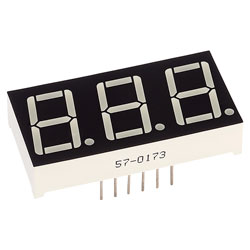 Three Digit 7 Segment Displays