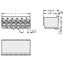 WAGO 2092-1122/000-1000 picoMAX® 5.0 Female 2P