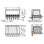 WAGO 2091-1430/200-000 picoMAX® 3.5 Male 10P THR Tape Angled