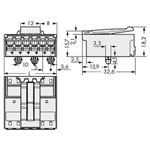 WAGO 2092-1526/020-000 picoMAX® 5.0 Male 6P Snap-in