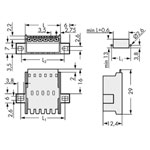 WAGO 2091-1634/024-000 picoMAX® 3.5 Male Flanged 4P Snap-in Panel Mnt