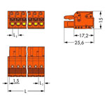 WAGO 2231-304/026-000 Female 4P Pitch 5.08 mm Push-button