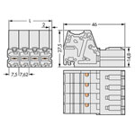 WAGO 831-3206 Male MCS-MAXI 6P 7.62mm