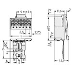 WAGO 2091-1502/002-000 picoMAX® 3.5 Male 2P THR Tape