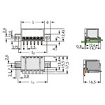WAGO 2091-1426/005-000 picoMAX® 3.5 Male Flanged 6P Angled