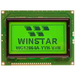 Winstar WG12864A-NYG-VN Graphic Display Reflective 128 x 64 Pixels