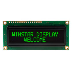 Winstar WEH001602A-G 16x2 OLED Display, Green 80x36x10mm