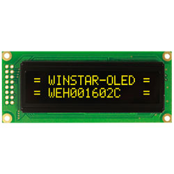 Winstar WEH001602C 16x2 OLED Display, Yellow 85x36x10mm