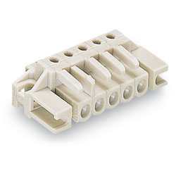 WAGO 722-234/047-000 Female MCS-MIDI 4P 5mm Angled Pin Spacer Flush