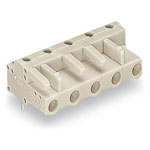 WAGO 722-835 Female MCS-MIDI 5P 7.5mm Angled Solder Pins