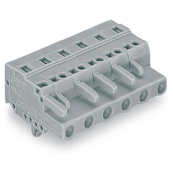 WAGO 231-202/008-000 Female Snap-in Mounting Foot 2P Pitch 7.5mm