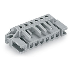 WAGO 232-234/047-000 Female MCS-MIDI 4P 5mm Angled Pin Spacer Flush