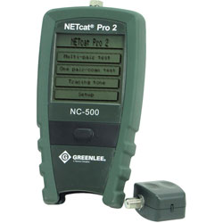 GreenLee NC-500 2 NETcat Pro Wiring Tester 600m