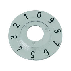 Mentor 331.203 Clear Plastic Pointer Dial 0 - 9 Ø26mm