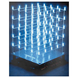 Velleman K8018W 3D LED Cube 5 x 5 x 5 (White LED) Kit