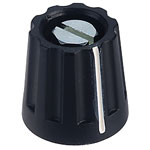 Mentor 4331.6001 Plastic Turning Knob Matt With Collet Fixing Ø 14.5mm - Marking