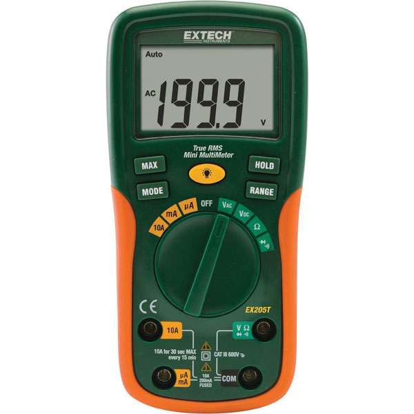 Extech EX205T Digital Multimeter Rapid Online