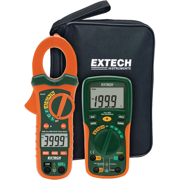 Extech ETK35 Digital Multimeter and Clamp Meter Kit | Rapid Online