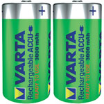 Varta 56714 101 402 NiMH 1.2V C Size 3000mAh Rechargeable Battery Pack of 2