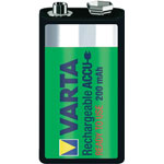 Varta 56722 101 401 NiMH 9V/PP3 200mAh Rechargeable Battery