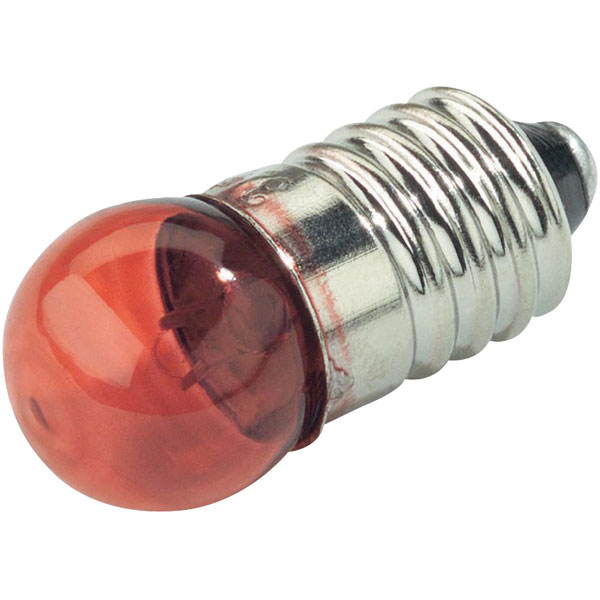  00643521 Torch Bulbs, Red, E10, 3.5V, 200mA, 11.5 x 24mm