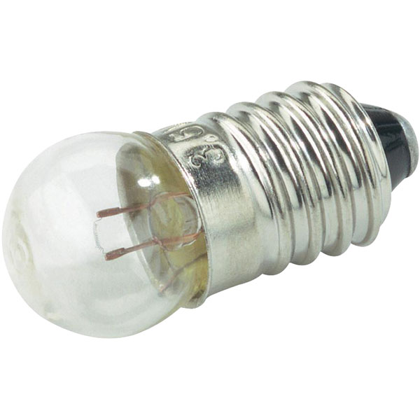  00642510 Torch Bulbs, E10, 2.5V, 100mA, 11.5 x 24mm