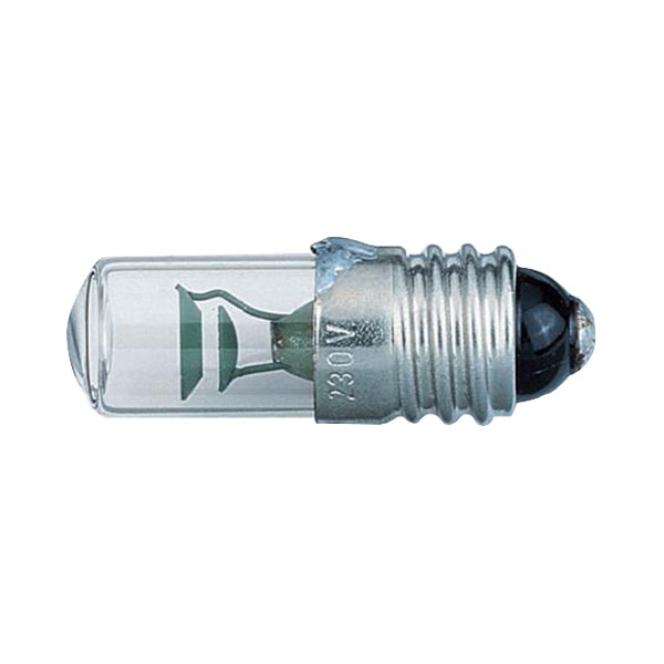  00022340 Neon Bulb E10 230V 0.4W 1.9mA 10 x 28mm
