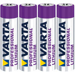 Varta 6103301404 Professional Lithium 1.5V AAA 1100mAh Battery Pack of 4