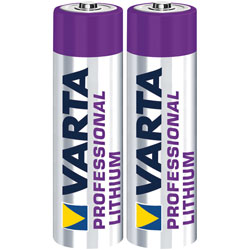 Varta 6106301402 Professional Lithium 1.5V AA Battery 2900mAh Pack of 2