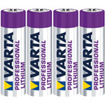 Varta 6106301404 Professional Lithium 1.5V AA Battery 2900mAh Pack of 4