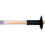 Rennsteig 341 300 1 Flat Oval Masonry Lacquered Chisel 29 x 300mm Handguard