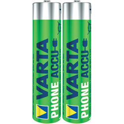 Varta 58398101402 NiMH AAA 1.2V 800mAh Phonepower Rechargeable Battery Pack of 2